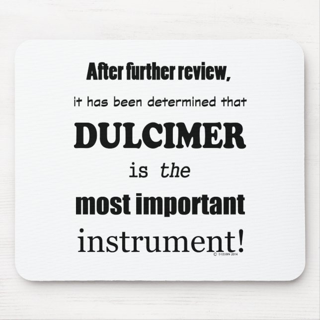 Mousepad Dulcimer - Instrumento Mais Importante (Frente)