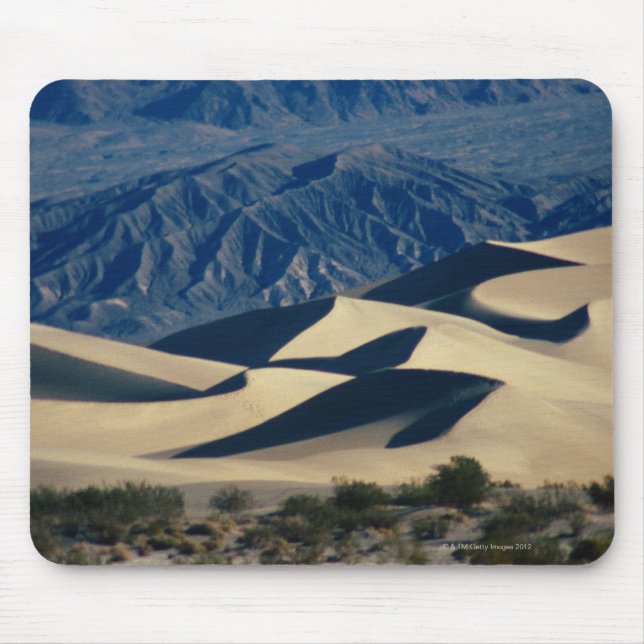 Mousepad Dunas de areia com sombras no Vale da Morte (Frente)