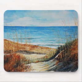 Mousepad Dunas de areia de praia e pintura oceânica