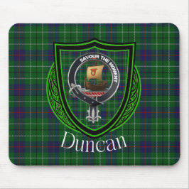Mousepad Duncan Scottish Clan Tartan & Crest