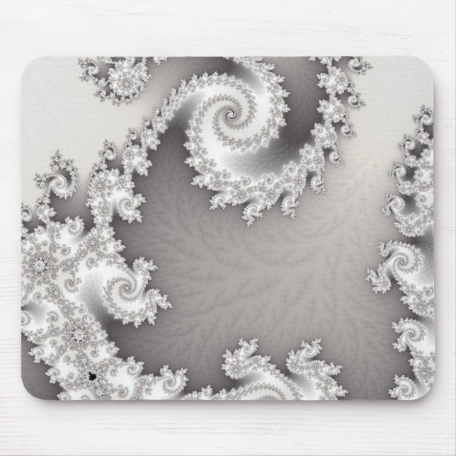 Mousepad Dupla Espiral Prateada (Frente)
