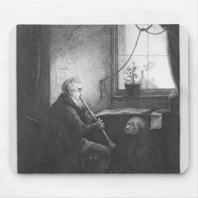 Mousepad Duque Esterhazy Playing o clarinete, 1809 (Frente)