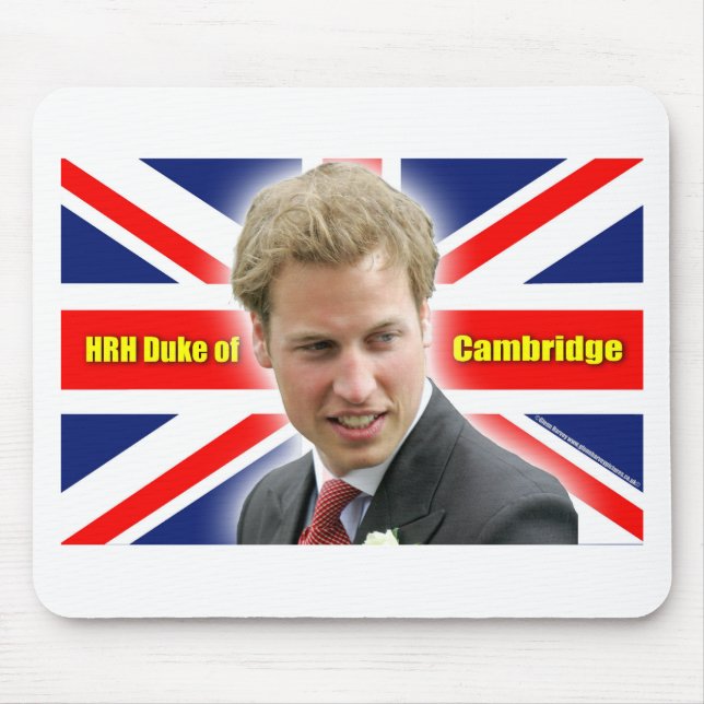 Mousepad Duque HRH de Cambridge - Incrível! (Frente)