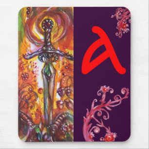 MOUSEPAD DURENDAL, A ESPADA ROMÂNTICA E O MONOGRAMA DO ÂN
