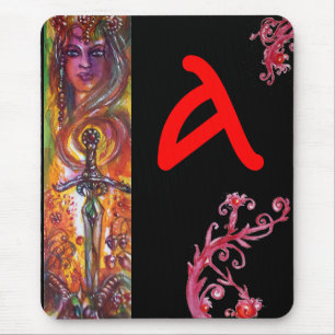MOUSEPAD DURENDAL, ESPADA ROMÂNTICA E O MONOGRAMA DO ANJO