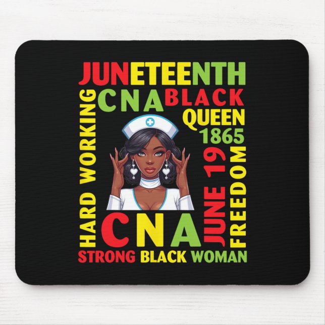 Mousepad Duro 19.º A Trabalhar Cna Black Queen Strong Bla (Frente)