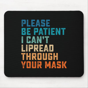 Mousepad Duro De Audição De Sinal ASL Audição Imparada Surd