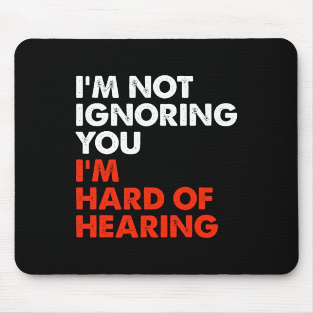 Mousepad Duro De Ouvir Diversão De Sinal ASL Língua Surda A (Frente)