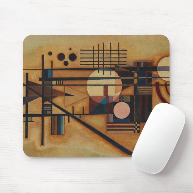 Mousepad Duro em soft, 1927 por Wassily Kandinsky (Com mouse)