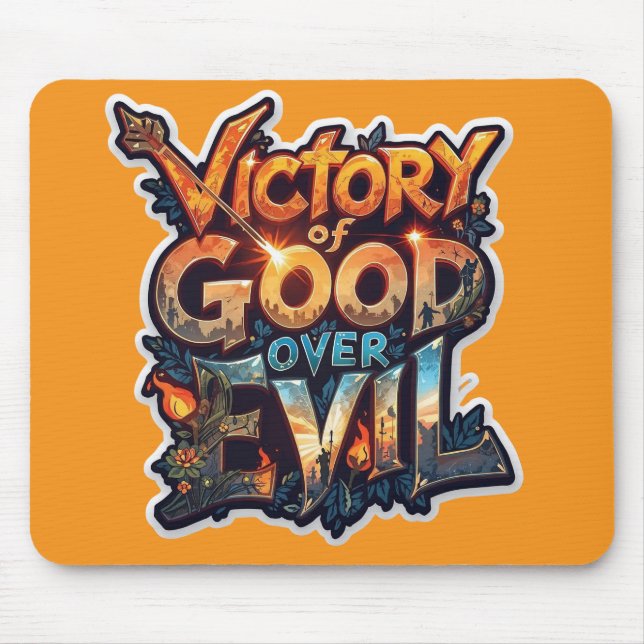 Mousepad Dussehra 2025 Símbolo do Triumph - Sticker Cutout (Frente)