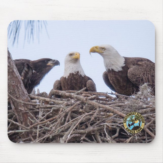 Mousepad E9 & tapete do rato da família - design simples (Frente)