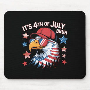 Mousepad É 4 De Julho Bruh Águia Careca Meninos