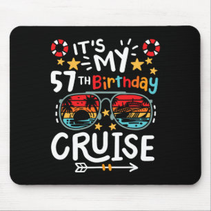 Mousepad É a Minha Viagem de Cruzeiro de Aniversário de 57