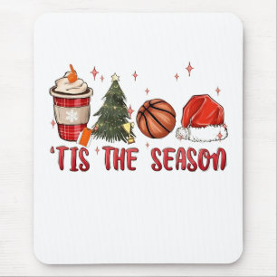 Mousepad É a Temporada Basquete de Natal
