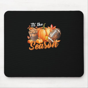 Mousepad É a Temporada do Outono do Café com Folhas de Abób