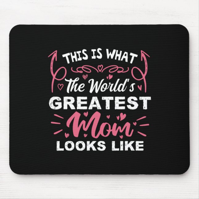 Mousepad É assim que a maior mãe do mundo se parece com M (Frente)