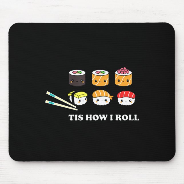 Mousepad É assim que eu faço Shushi Happy Sushi Anime japon (Frente)