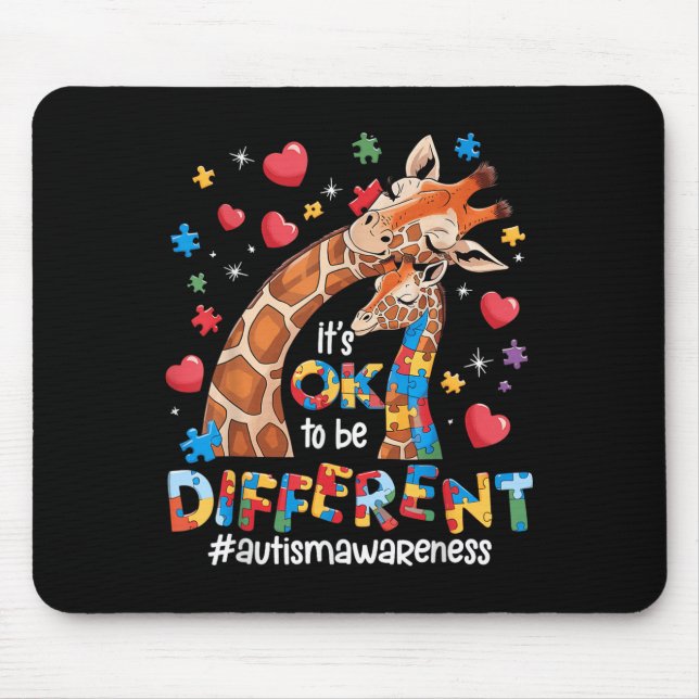 Mousepad É bom ser diferente, sabendo sobre o Autismo, Gira (Frente)