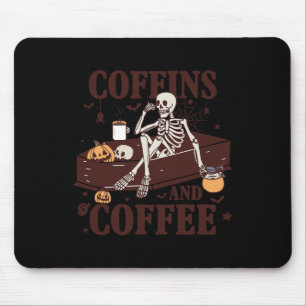 Mousepad E Café Funny Skeleton Halloween