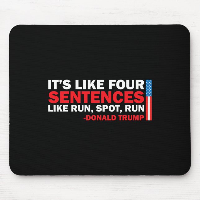 Mousepad É Como Quatro Sentenças, Como Correr O Trump (Frente)