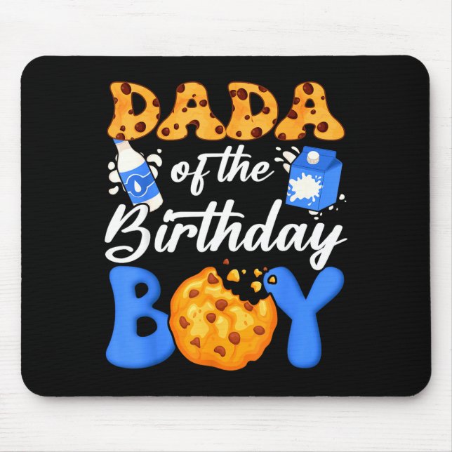 Mousepad E Dada Aniversário Biscoitos Leite 1º (Frente)