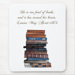 Mousepad É demasiado afeiçoada dos livros 2 com citaçõe