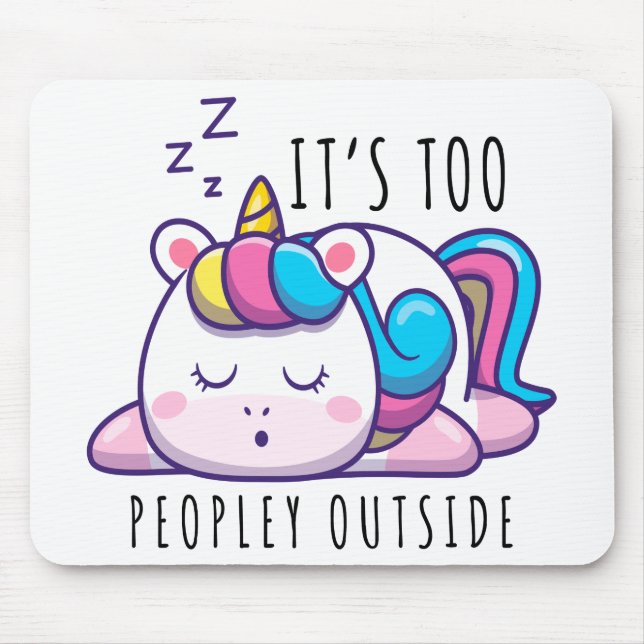 Mousepad É Demasiado Fora do Introdução do Unicórnio (Frente)