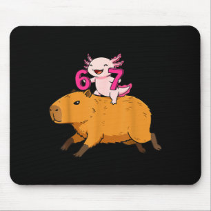 Mousepad E Divertido Seis Sete Kawaii Axolote Capivara