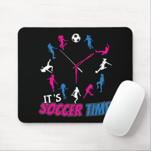 Mousepad É hora do futebol Citação de futebol feminino