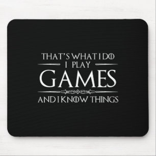 Mousepad É isso que eu faço para jogar e sei que as coisas
