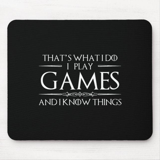 Mousepad É isso que eu faço para jogar e sei que as coisas  (Frente)