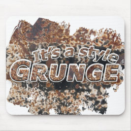 Mousepad É letras oxidadas De um GRUNGE do estilo