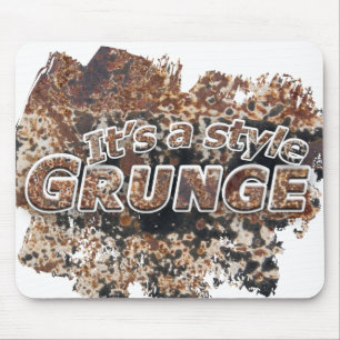 Mousepad É letras oxidadas De um GRUNGE do estilo