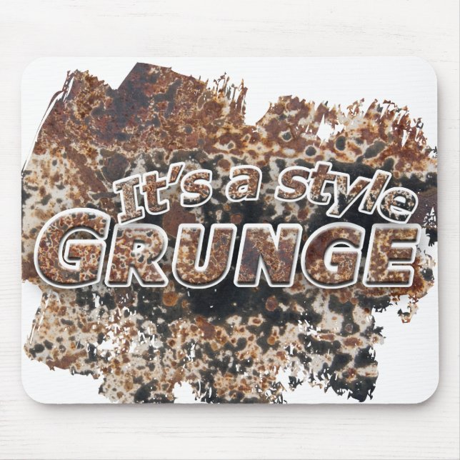 Mousepad É letras oxidadas De um GRUNGE do estilo (Frente)