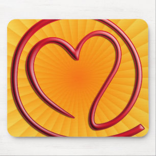 Mousepad e m um i l 4 radial amarelo de y o u  