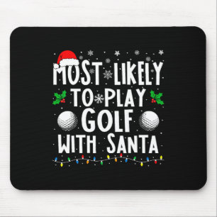 Mousepad É Mais Provável Jogar Golfe Com O Natal Da Família