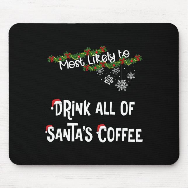 Mousepad É mais provável que se beba o café de todos os Pap (Frente)