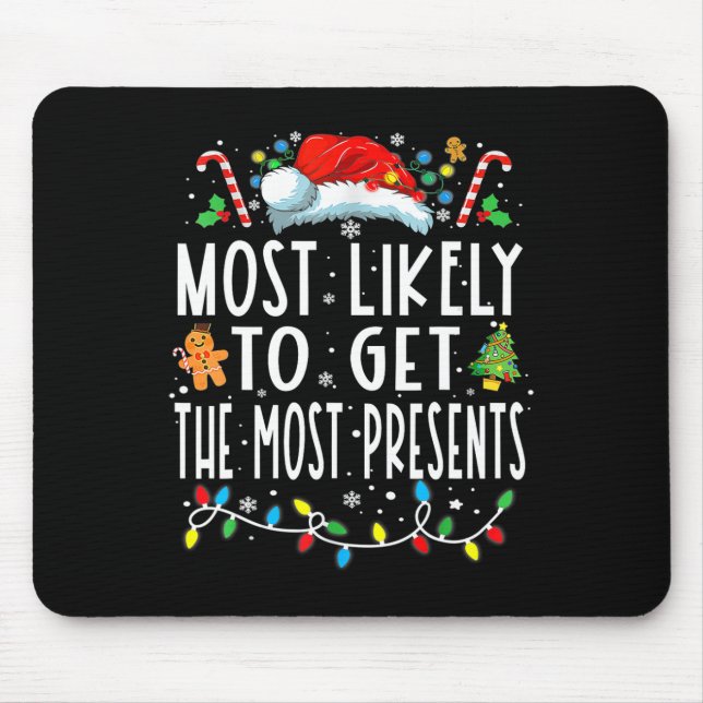 Mousepad É Mais Provável Ter O Natal Familiar Mais Presente (Frente)