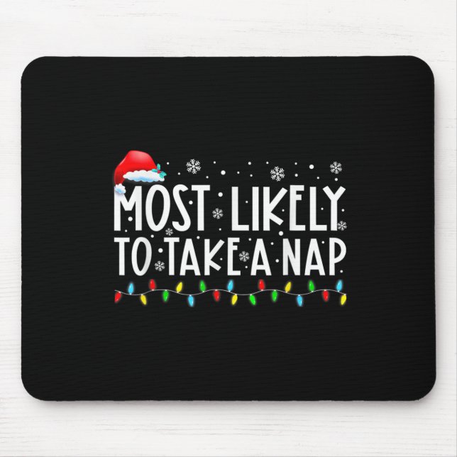 Mousepad É Mais Provável Tirar Uma Sessão De Natal Divertid (Frente)