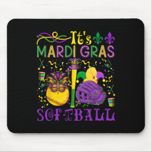 Mousepad É Mardi Gras Softll Player Equipe Costume Mask