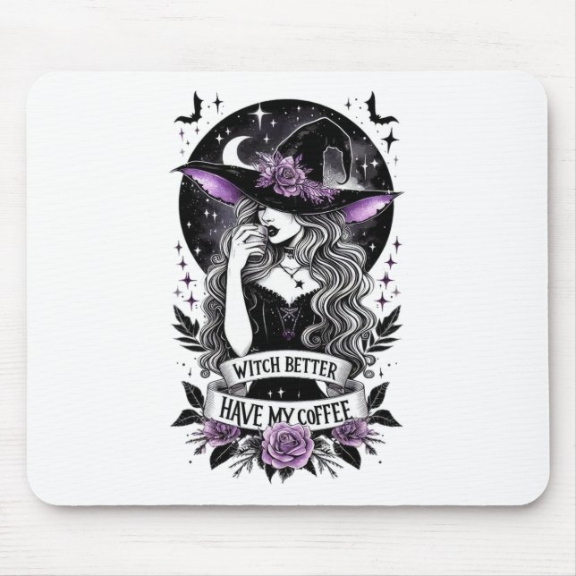 Mousepad É Melhor Que Minha Bruxa Engraçada De Café Por Hal (Frente)