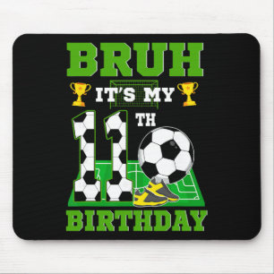 Mousepad É meu 11º aniversário, festa temática de futebol m