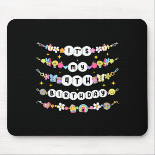 Mousepad É Meu 4º Aniversário 4 Feliz Aniversário Amizade B