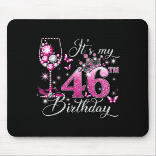 Mousepad É Meu 46º Aniversário Rosa 46 Anos de Idade Aniver