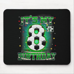 Mousepad É Meu 8º Aniversário Futebol Masculino 8 Anos de I