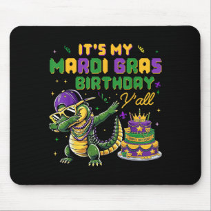 Mousepad É meu aniversário de Mardi Gras, pessoal, Mardi Gr