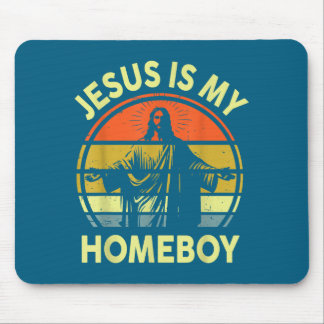 Mousepad É Meu Jesus Homeboy Retro Cristão Religioso