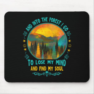 Mousepad E Na Floresta Eu Vou Caminhando Acampando Verão Ac