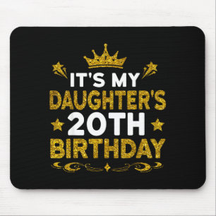 Mousepad É o 20º aniversário da minha filha Feliz Aniversár