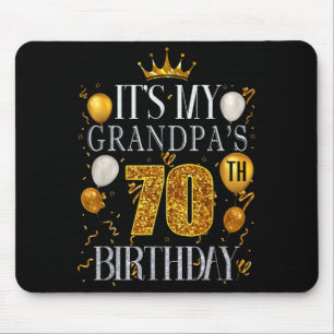 Mousepad É o 70º Aniversário do Meu Avô Feliz Aniversário 7